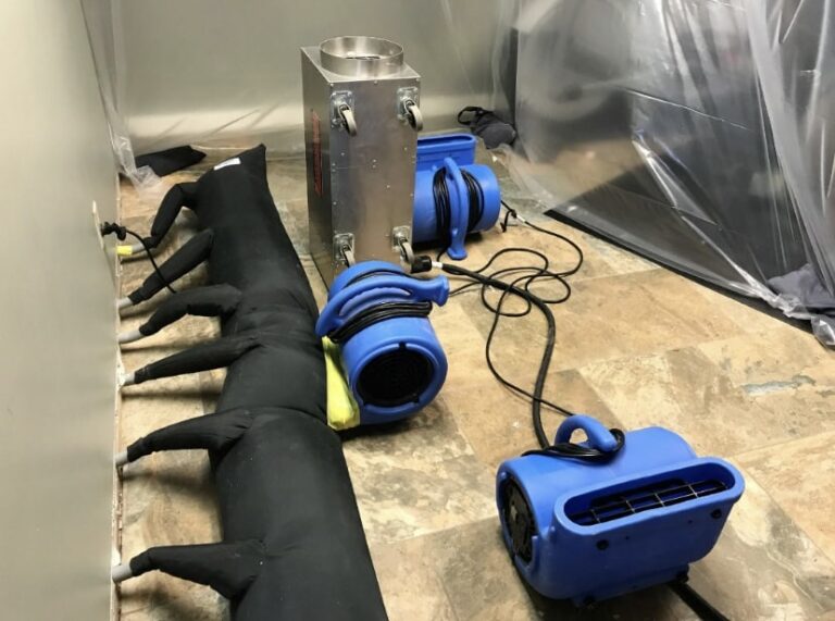 water damage restoration equipment structural drying